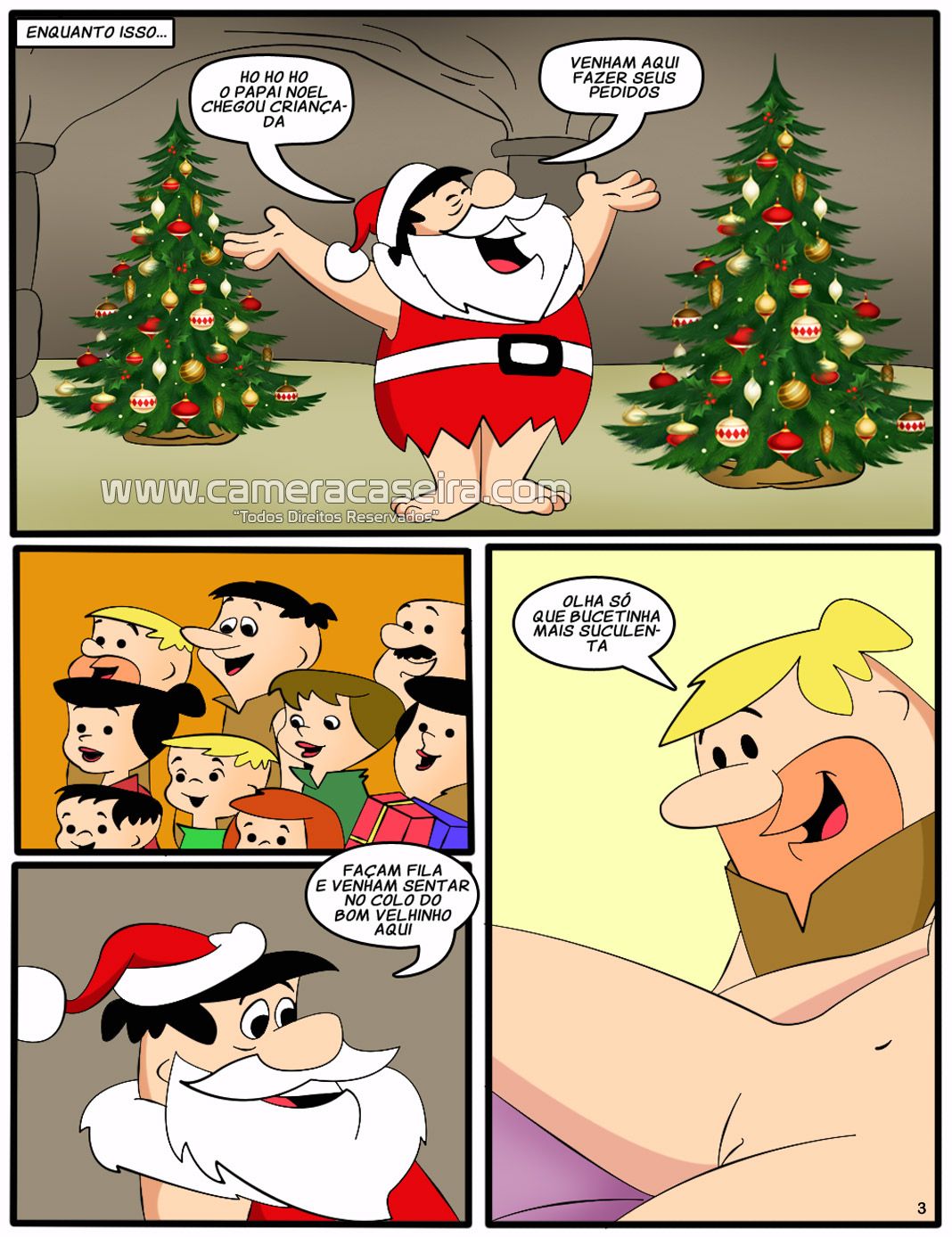 Os Flintistones: Presente de Natal (Câmera Caseira) Hentai pt-br 03