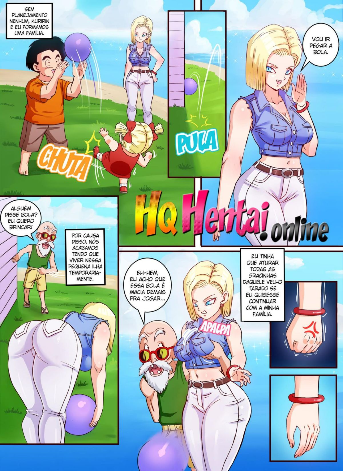 Android 18 and Master Roshi Hentai pt-br 02