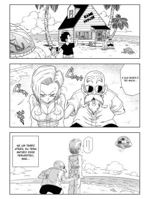 Dagon Ball: Android 18 vs Master Roshi Hentai pt-br 02