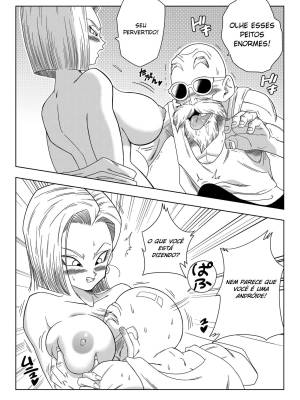 Dagon Ball: Android 18 vs Master Roshi Hentai pt-br 07