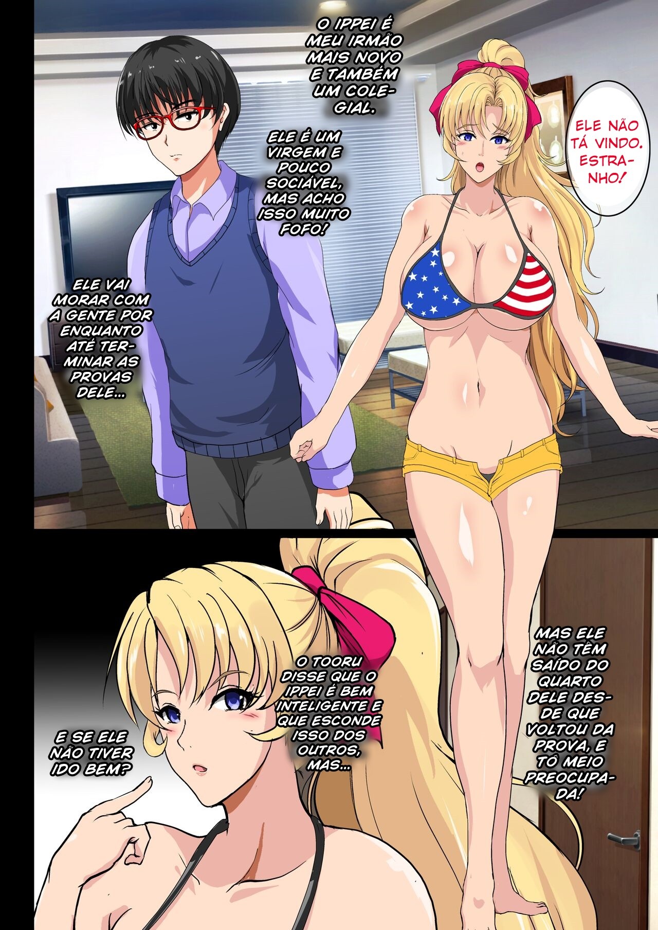 Blond Sister-in-Law NTR Hentai pt-br 07