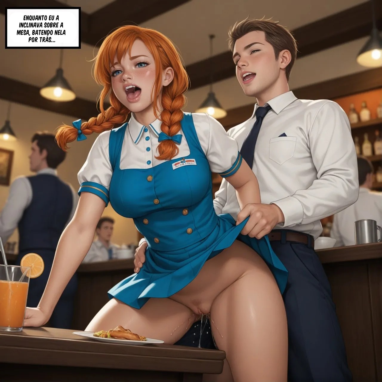 Reality Rewrite Restaurant Hentai pt-br 32