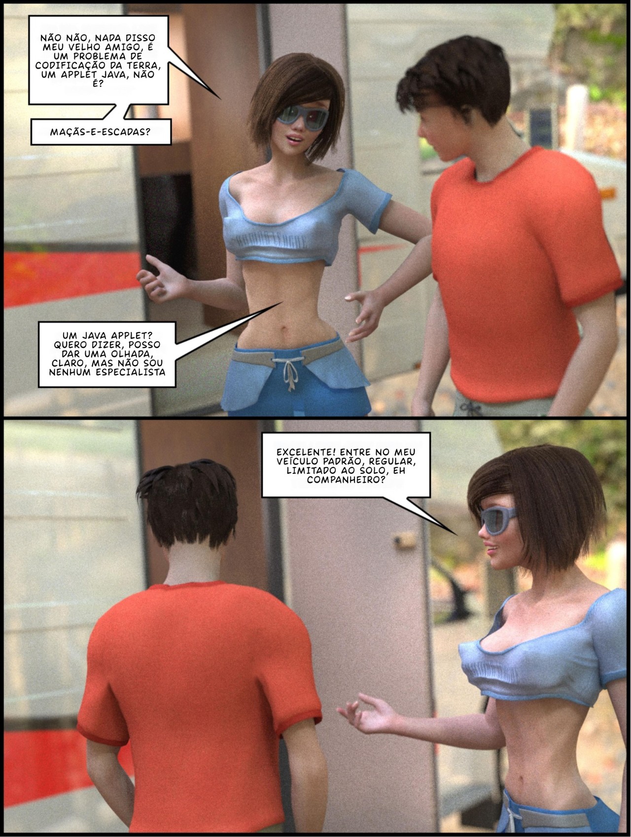 One Human, Being: Contact! Hentai pt-br 12