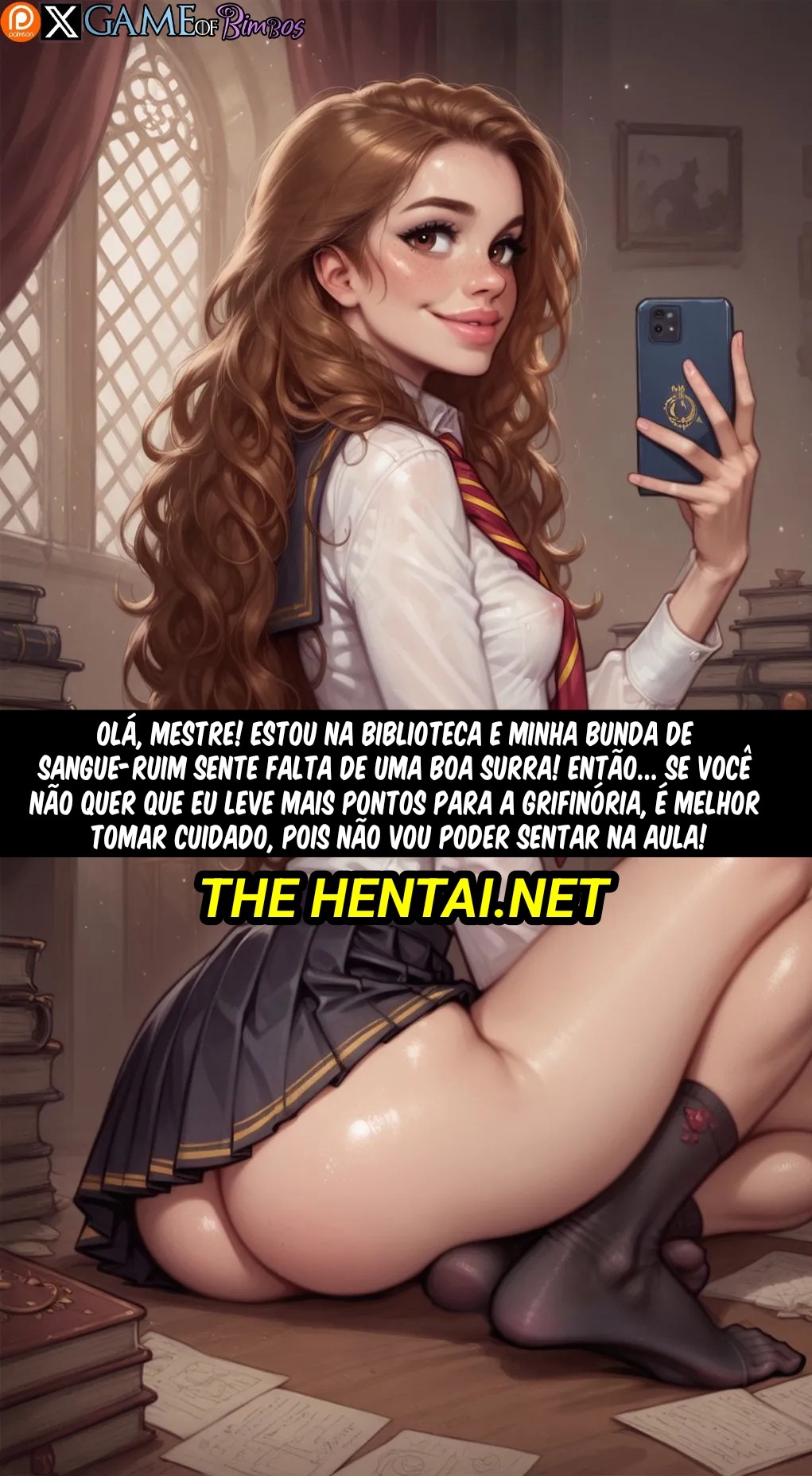 Hermione: Bimbofied Nerd Hentai pt-br 14