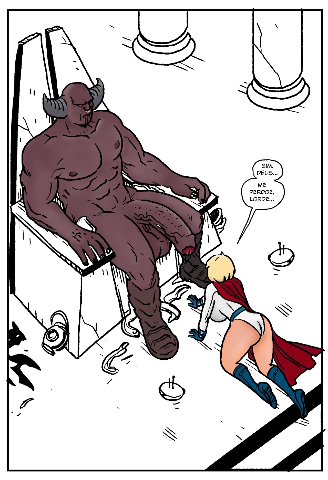 Power Girl Decimated  Hentai pt-br 16