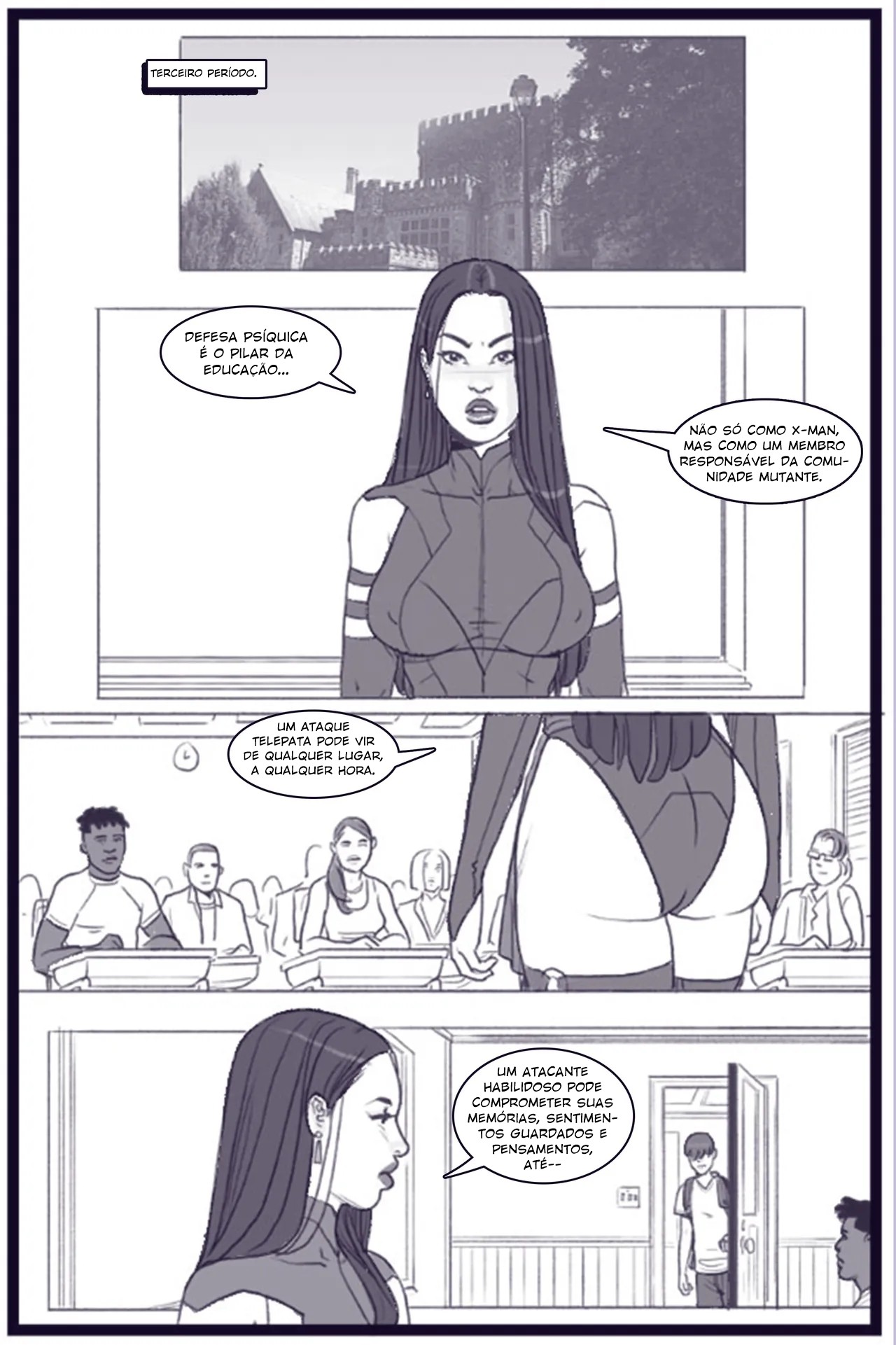 X Academy Bimbofied Hentai pt-br 07