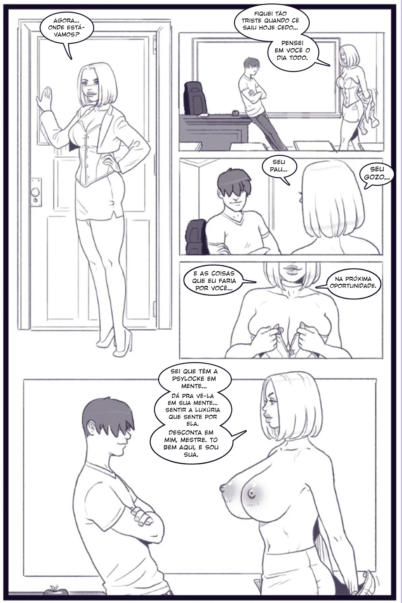 X Academy Bimbofied Hentai pt-br 19
