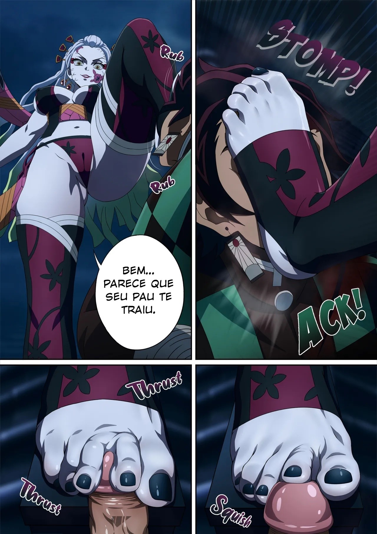 Daki's Blood Demon Art: Trample Hentai pt-br 13