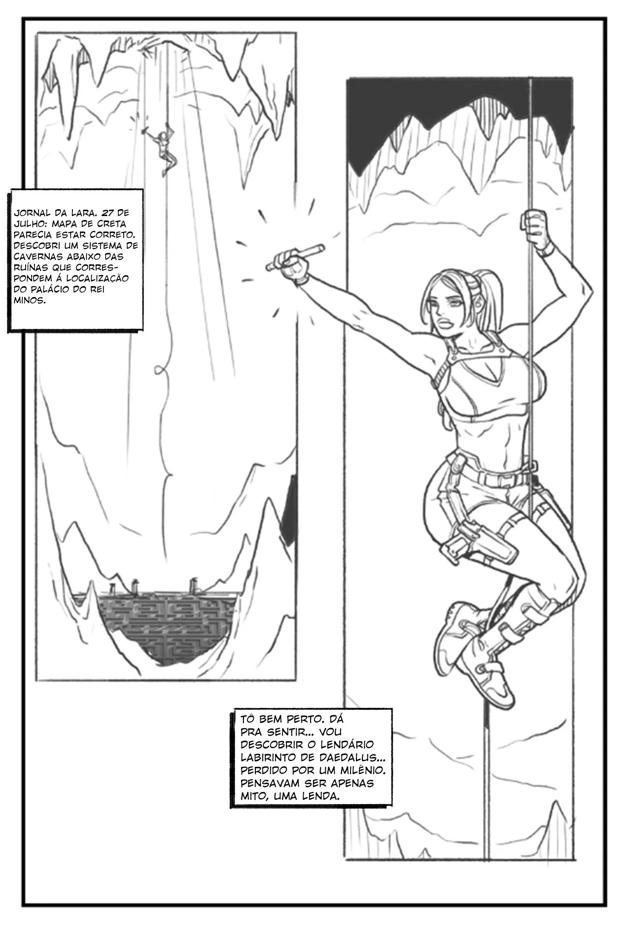 Lara Croft: Labyrinth Of The Minotaur Hentai pt-br 02