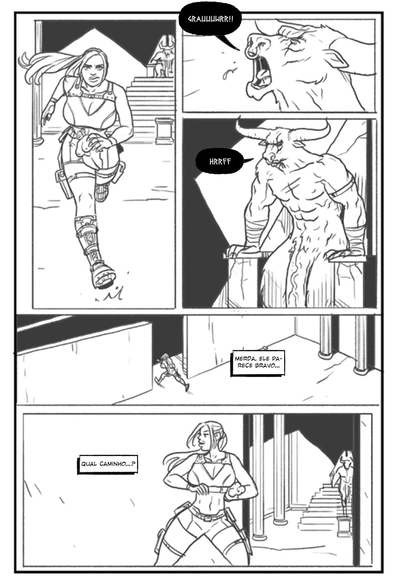 Lara Croft: Labyrinth Of The Minotaur Hentai pt-br 08