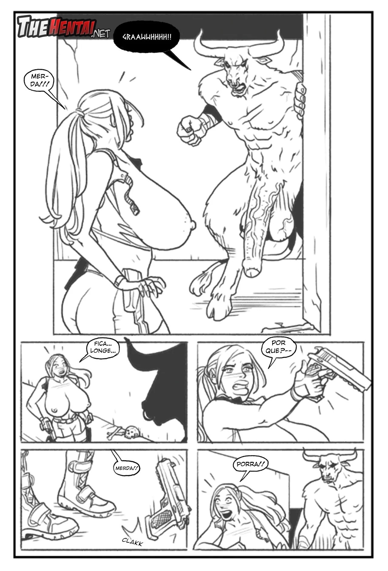 Lara Croft: Labyrinth Of The Minotaur Hentai pt-br 15