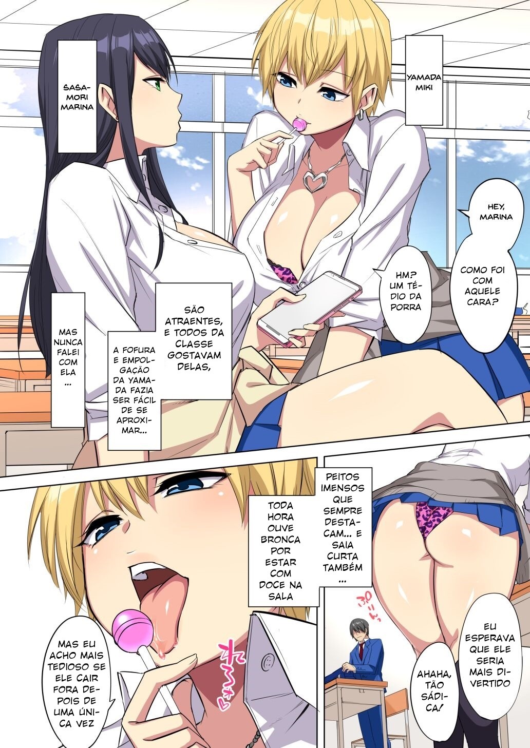 My Big Cock Is Getting Squeezed By Huge Breasted Bitch Gals!! Hentai pt-br 05