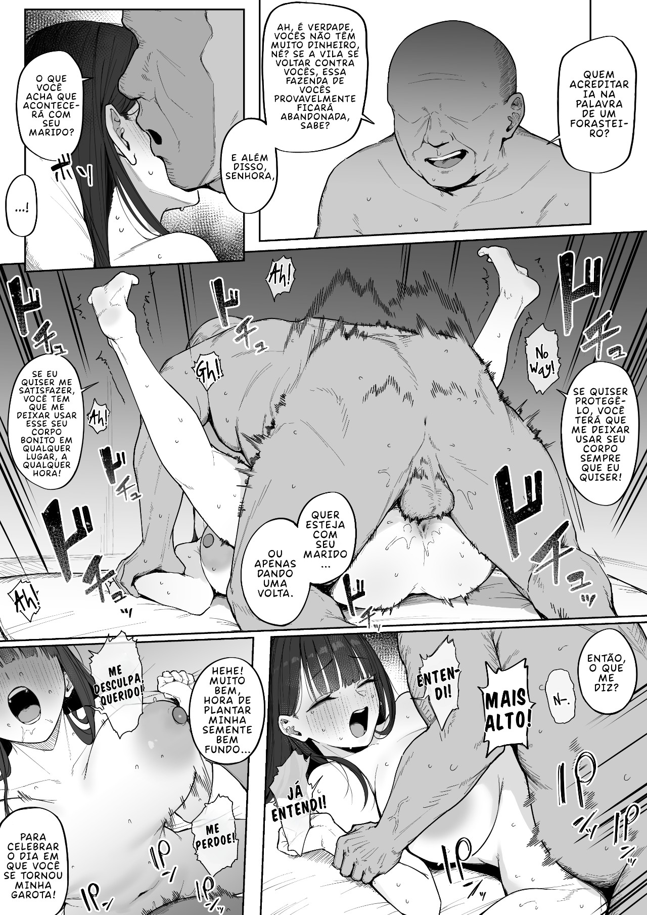 A Couple Who Moved to a Village With a Tradition Of Sneaking Into a Woman's Bed Hentai pt-br 05