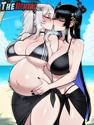 Futa Nerissa Ravencroft x Shishiro Botan Beach Hentai pt-br 39