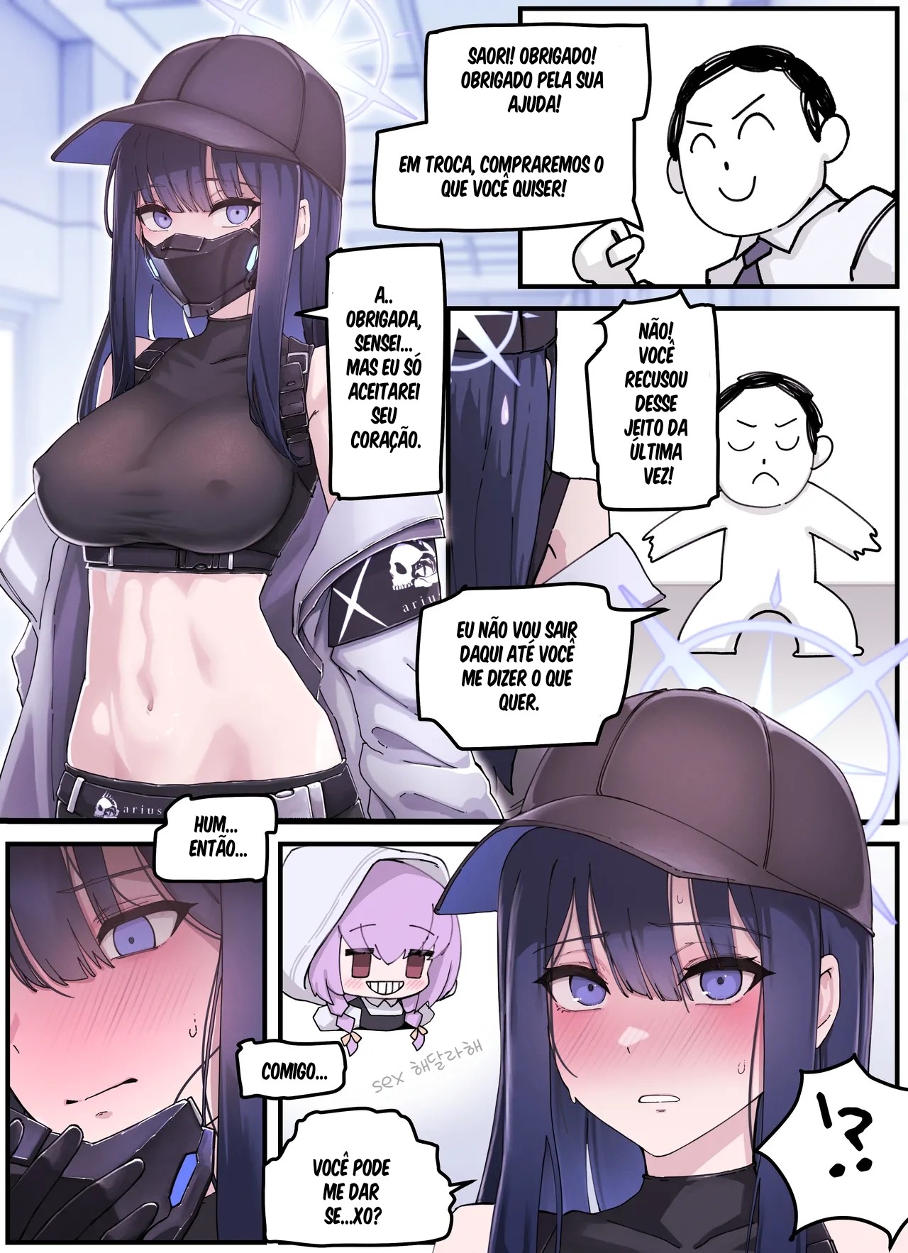 Kivotos Gravure Part 2: Saori Gift  Hentai pt-br 02