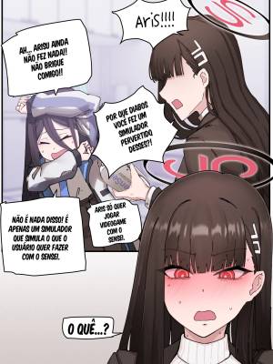 Kivotos Gravure Part 3: Sensei Simulator Hentai pt-br 09