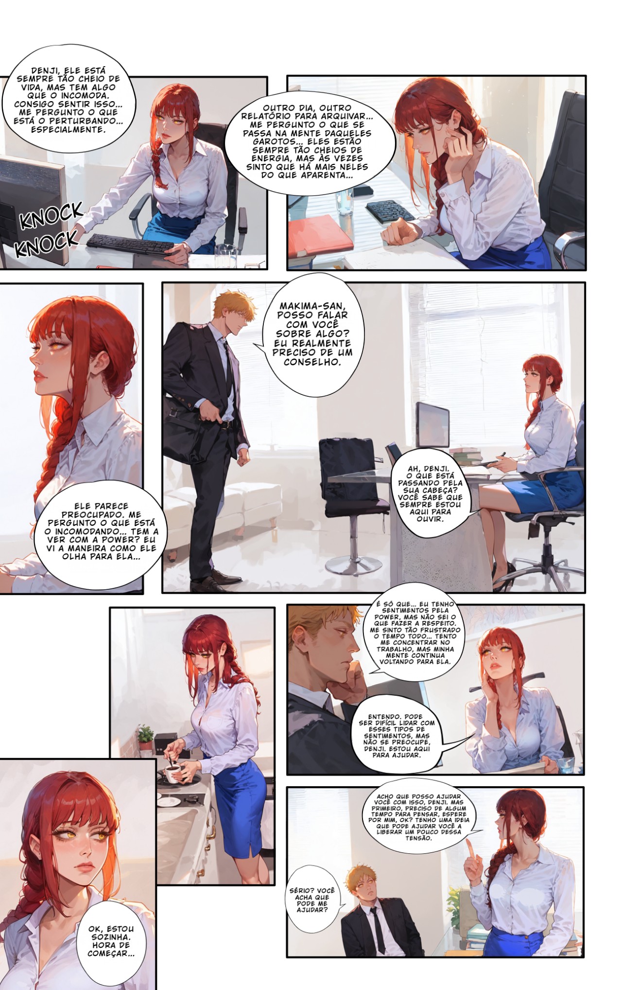 The Devil's In The Details: Makima's Unwaverin Support For Denji Hentai pt-br 02