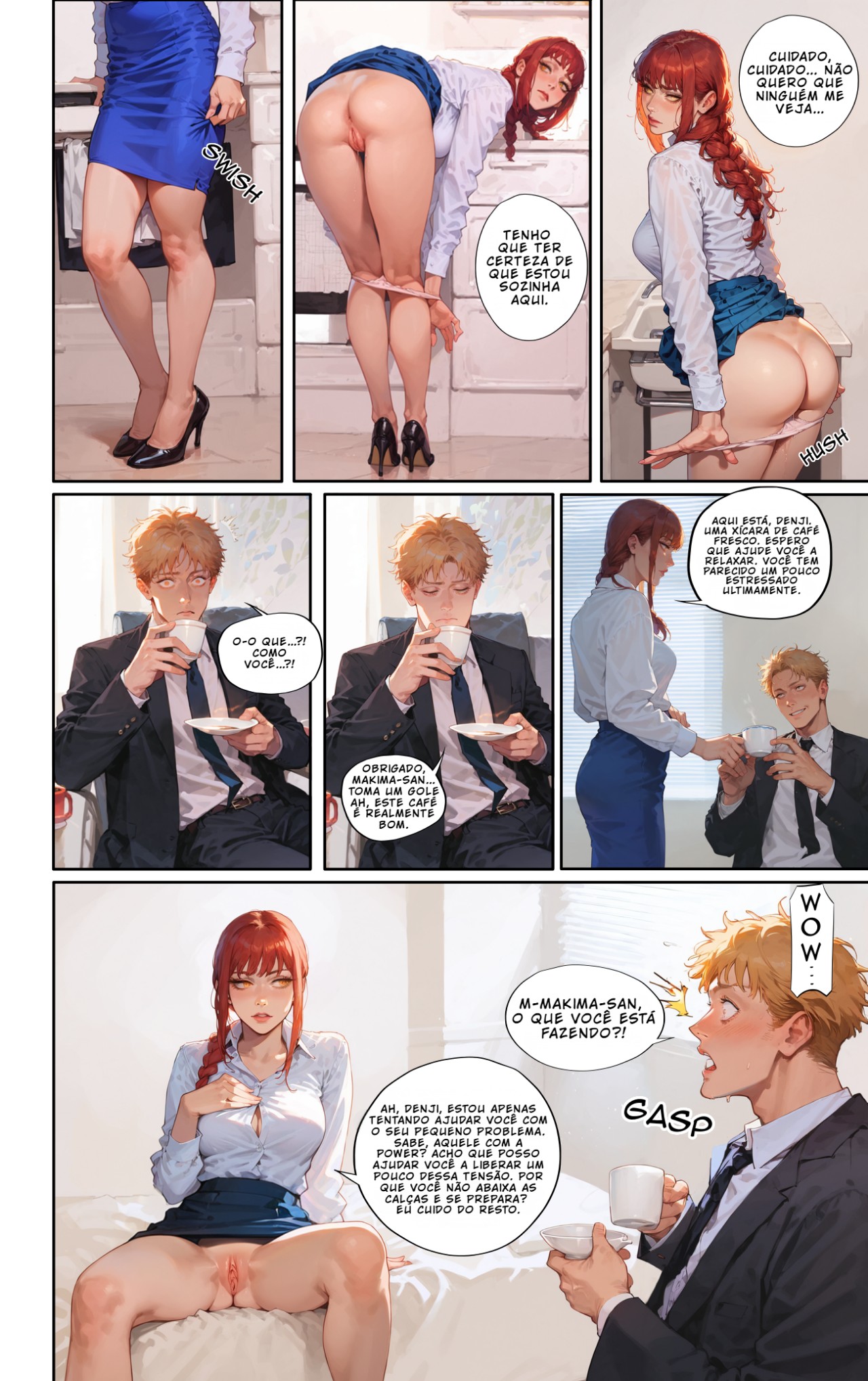 The Devil's In The Details: Makima's Unwaverin Support For Denji Hentai pt-br 03
