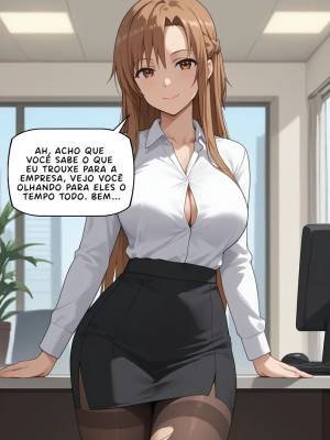 Asuna Is Your Secretary, And She Wants a Raise Hentai pt-br 02