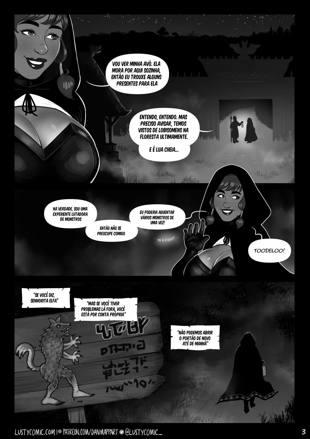 Lusty And The Big Bad Werewolf  Hentai pt-br 03
