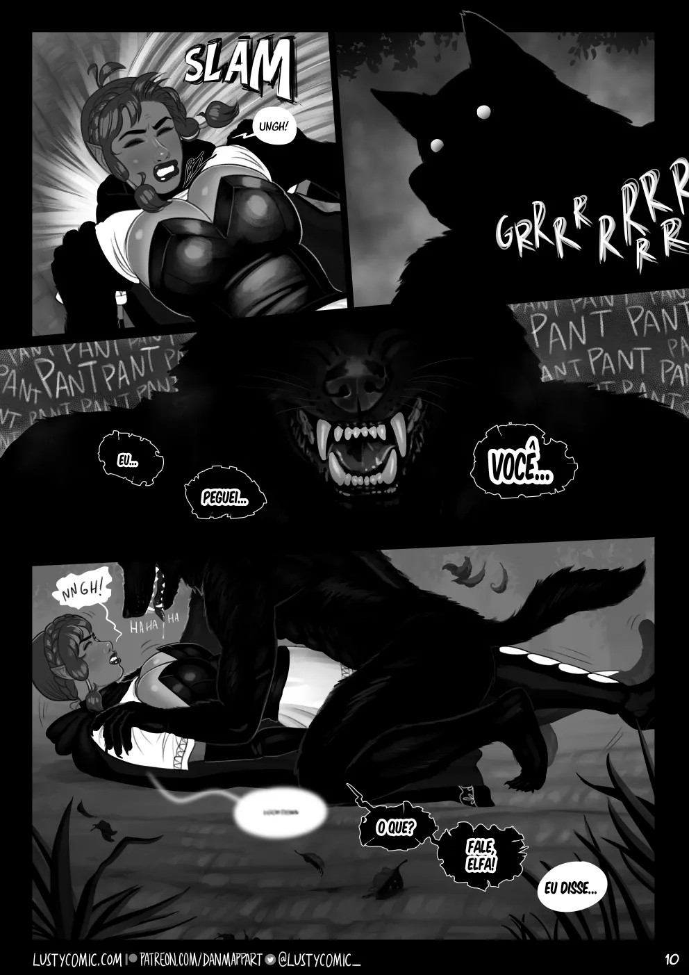 Lusty And The Big Bad Werewolf  Hentai pt-br 10