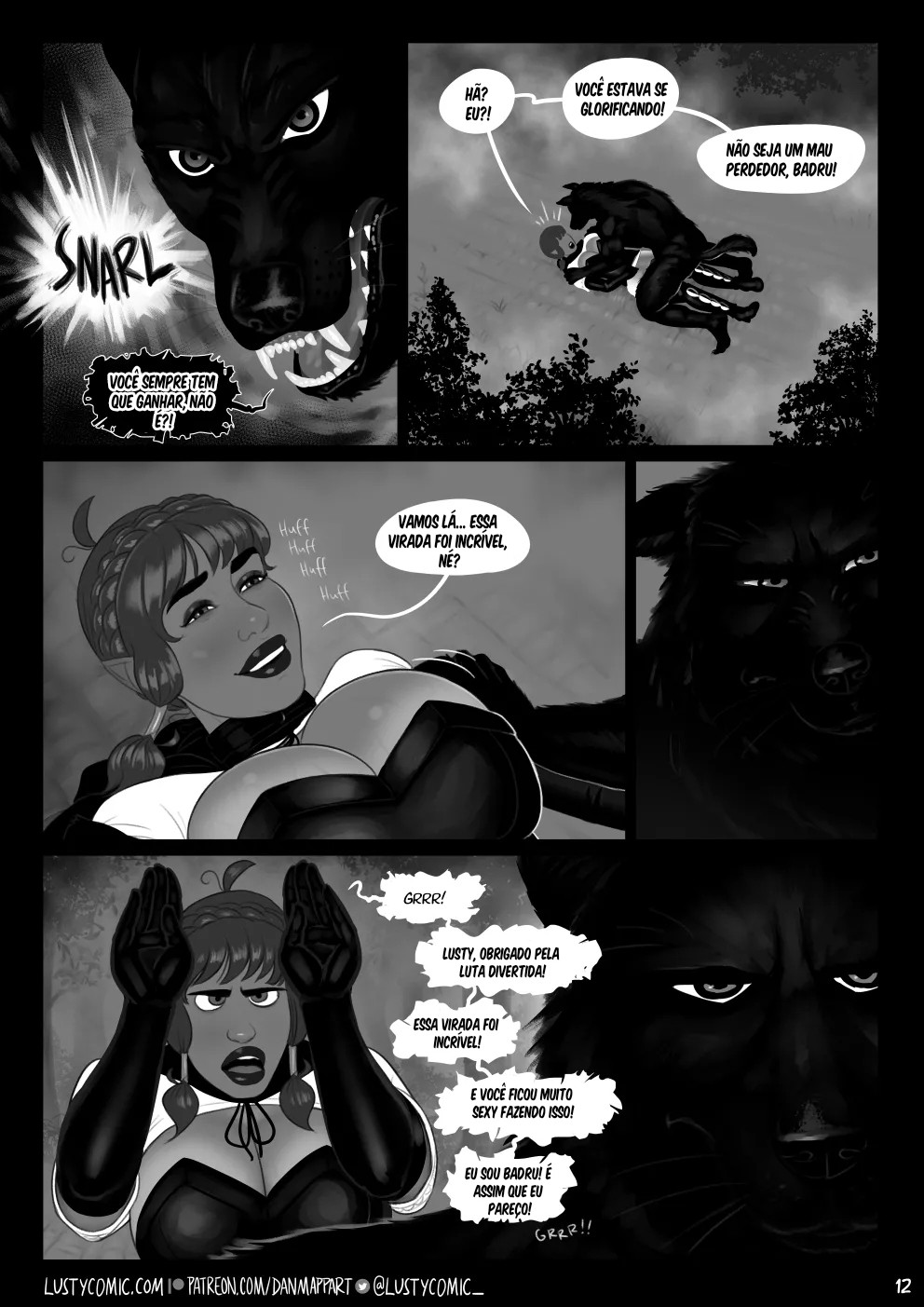 Lusty And The Big Bad Werewolf  Hentai pt-br 12