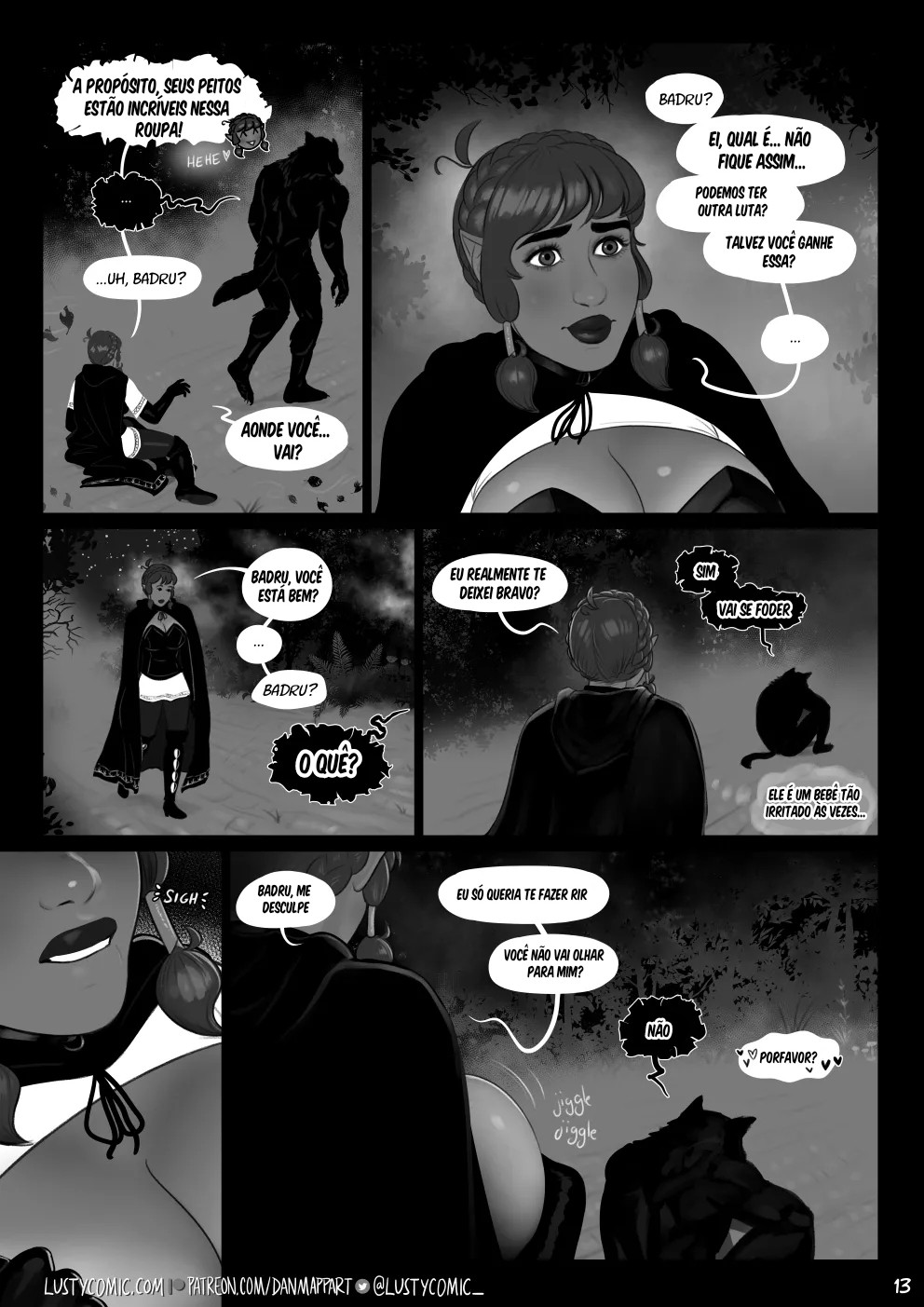 Lusty And The Big Bad Werewolf  Hentai pt-br 13