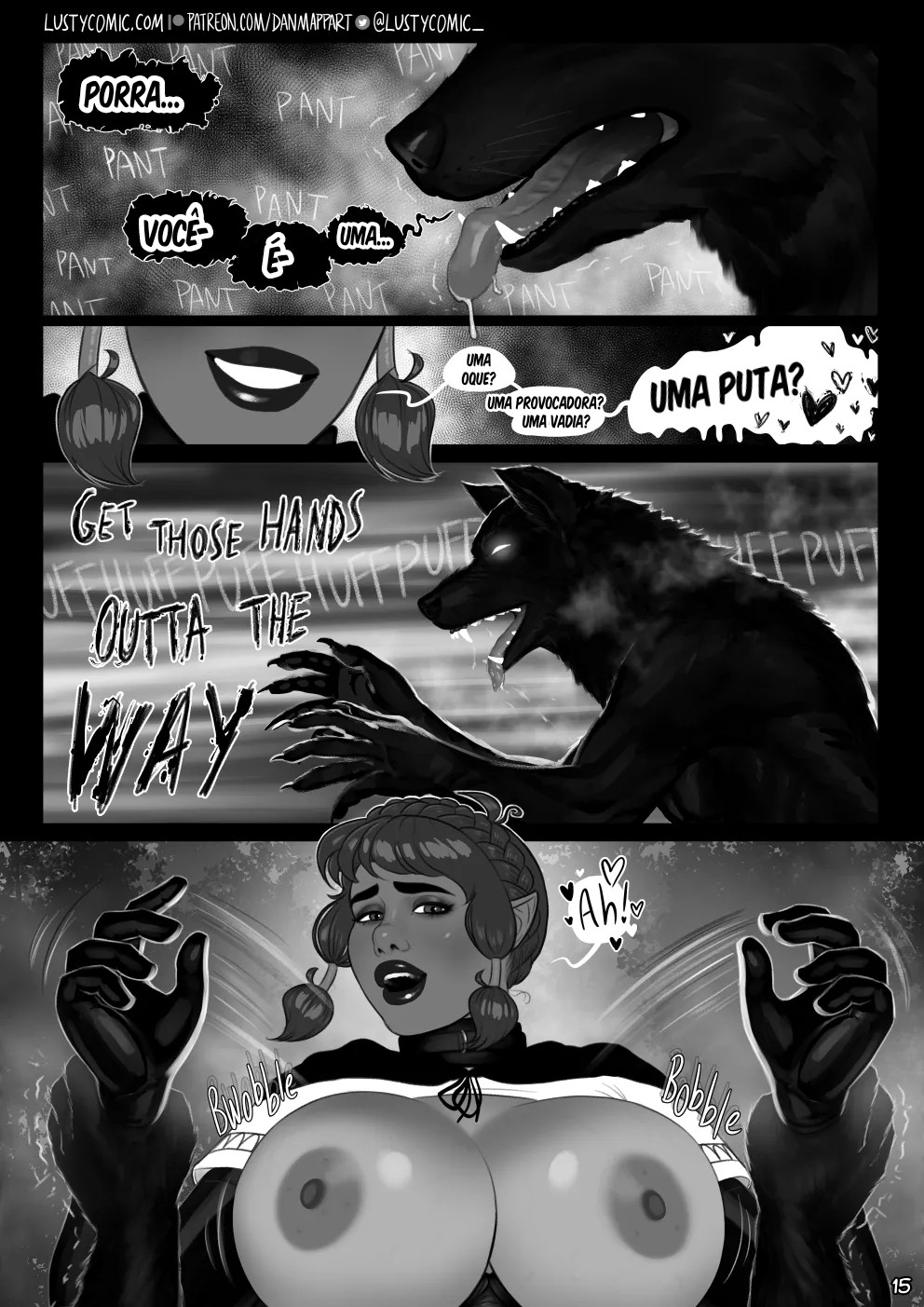Lusty And The Big Bad Werewolf  Hentai pt-br 15