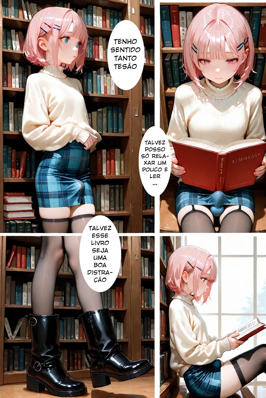 Femboy Library Hentai pt-br 02