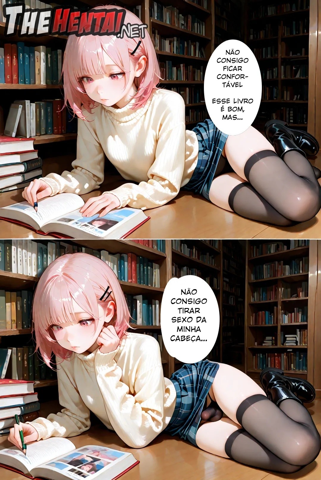 Femboy Library Hentai pt-br 03