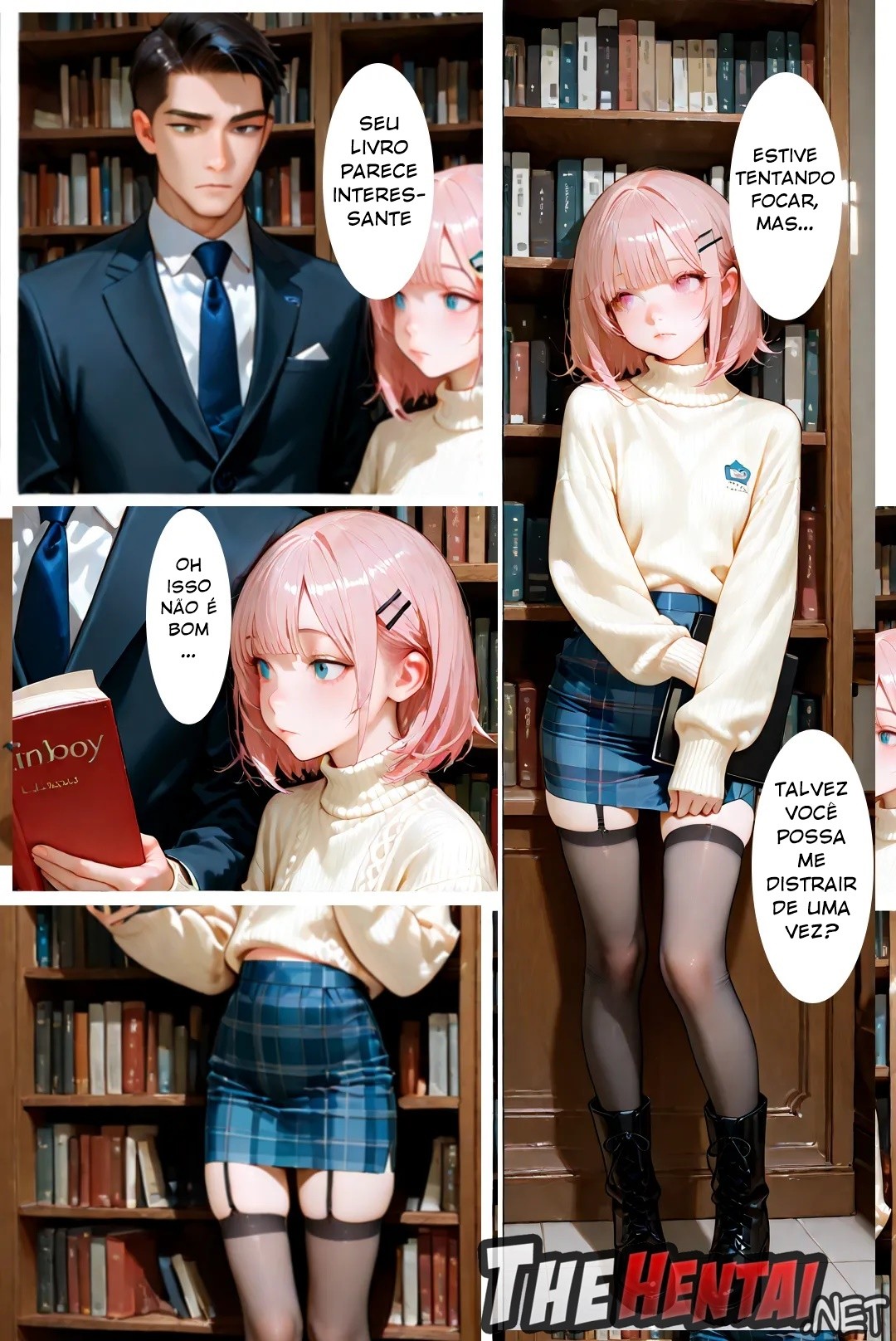 Femboy Library Hentai pt-br 06