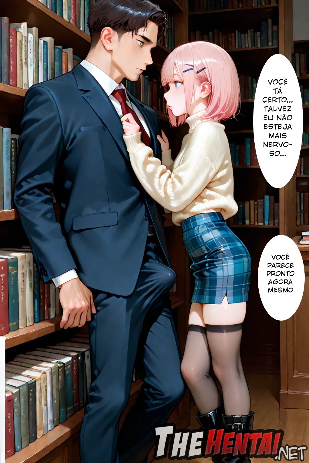 Femboy Library Hentai pt-br 09
