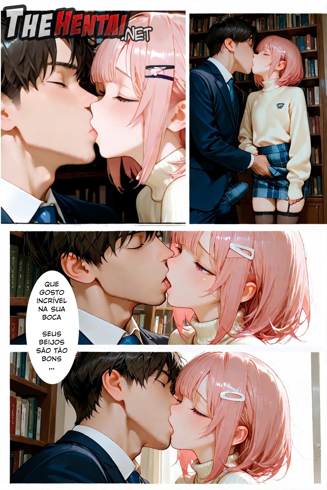 Femboy Library Hentai pt-br 12