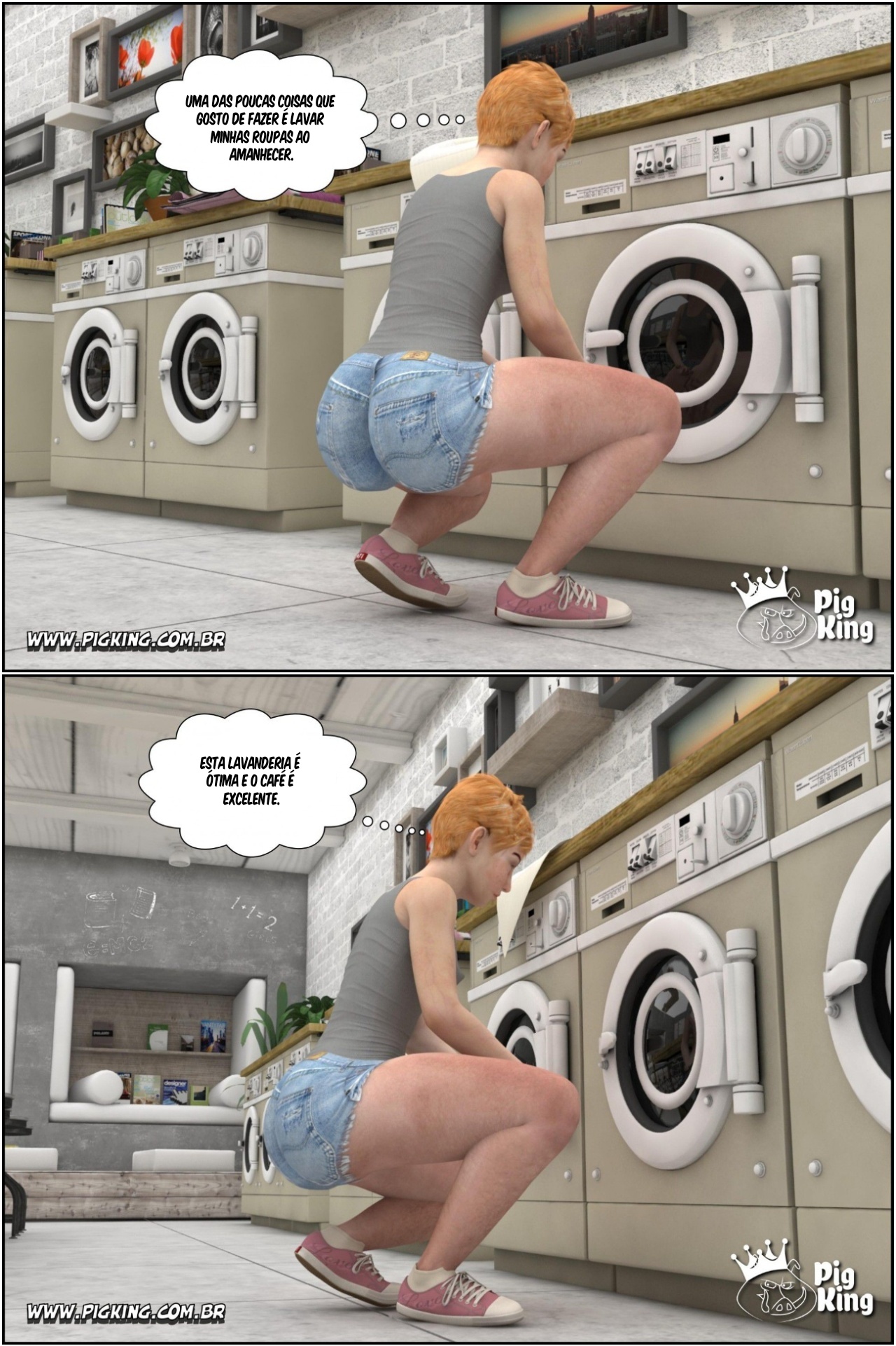 Coffee In The Laundry Hentai pt-br 02