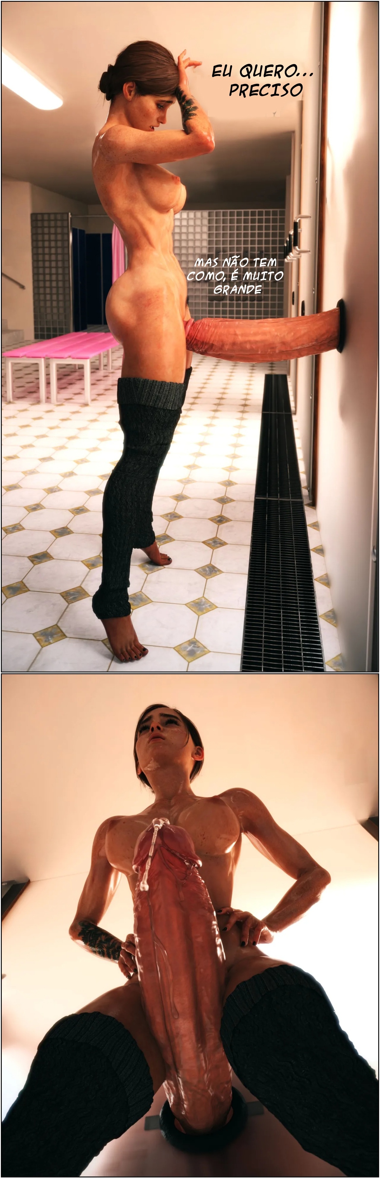 Ellie & Dina At The Gloryhole Hentai pt-br 11