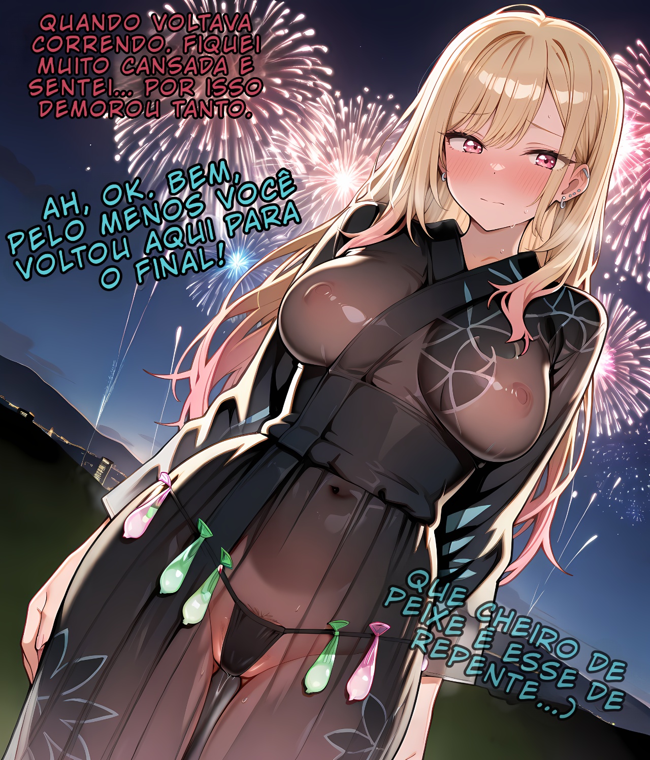 Marin Sneaks Off During Her Date With Gojo To Meet With Her Sex Friend! Hentai pt-br 18