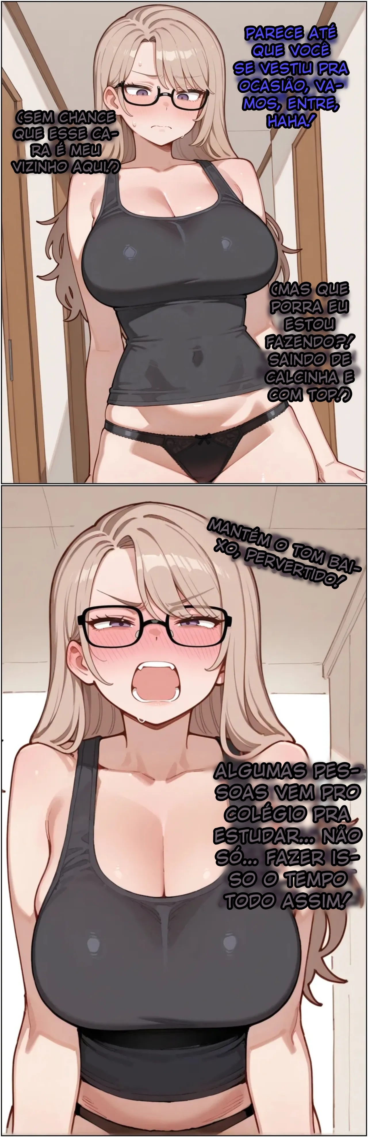 Misaki Takes a Liking To Her "Noisy" Dormmate Hentai pt-br 08