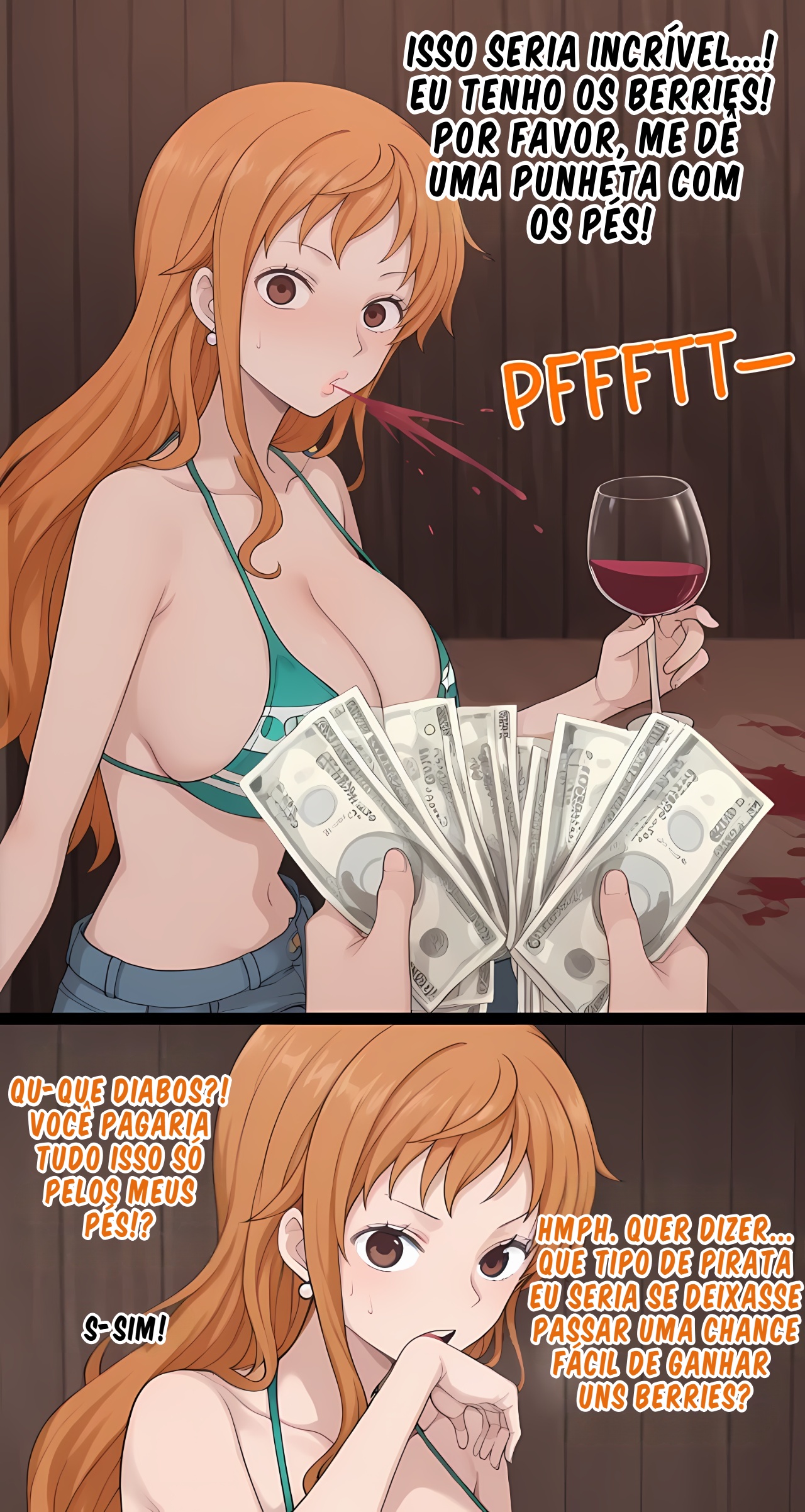 Nami Findom Commission Hentai pt-br 03