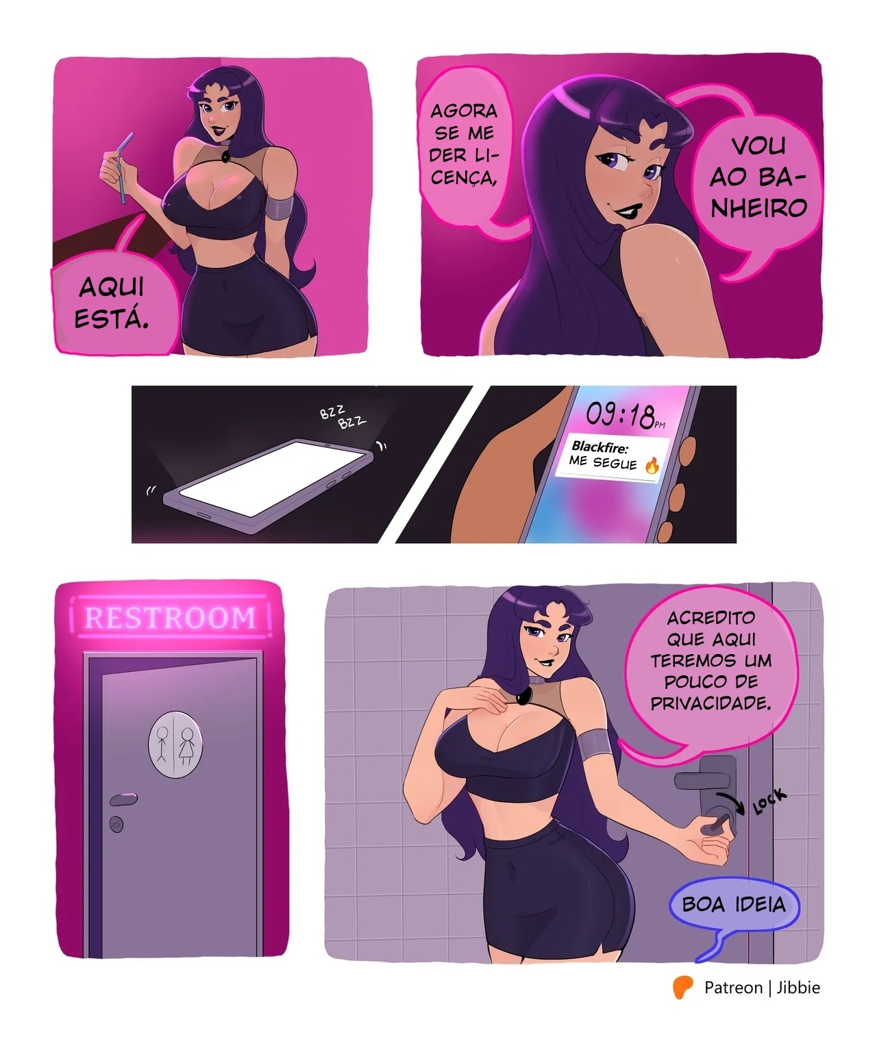 Night Out With Blackfire Hentai pt-br 04