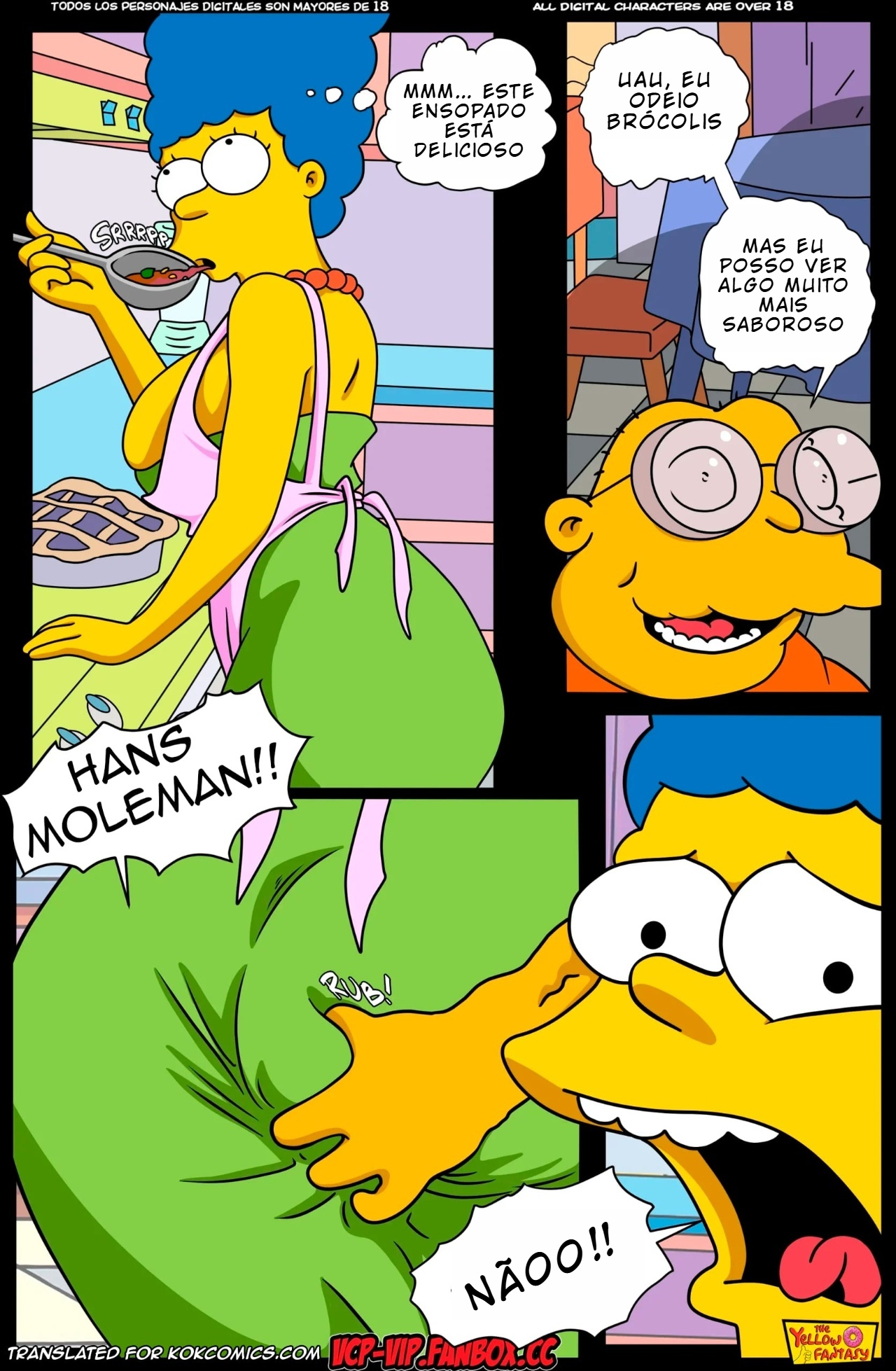 The Yellow Fantasy Part 18: Hans Moleman Show Hentai pt-br 03