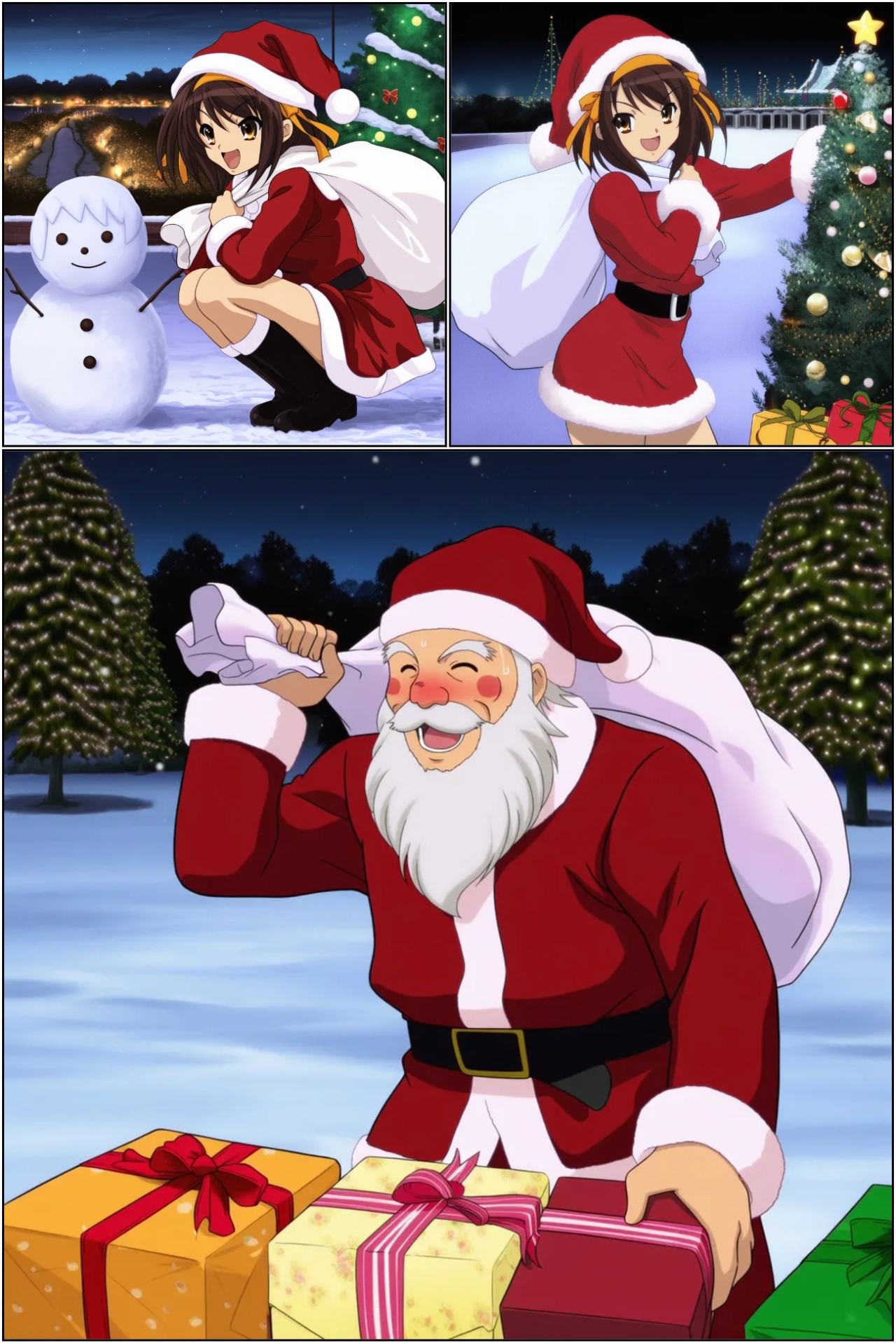 Suzumiya Haruhi And The Milky White Of Christmas Hentai pt-br 02