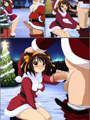 Suzumiya Haruhi And The Milky White Of Christmas Hentai pt-br 06