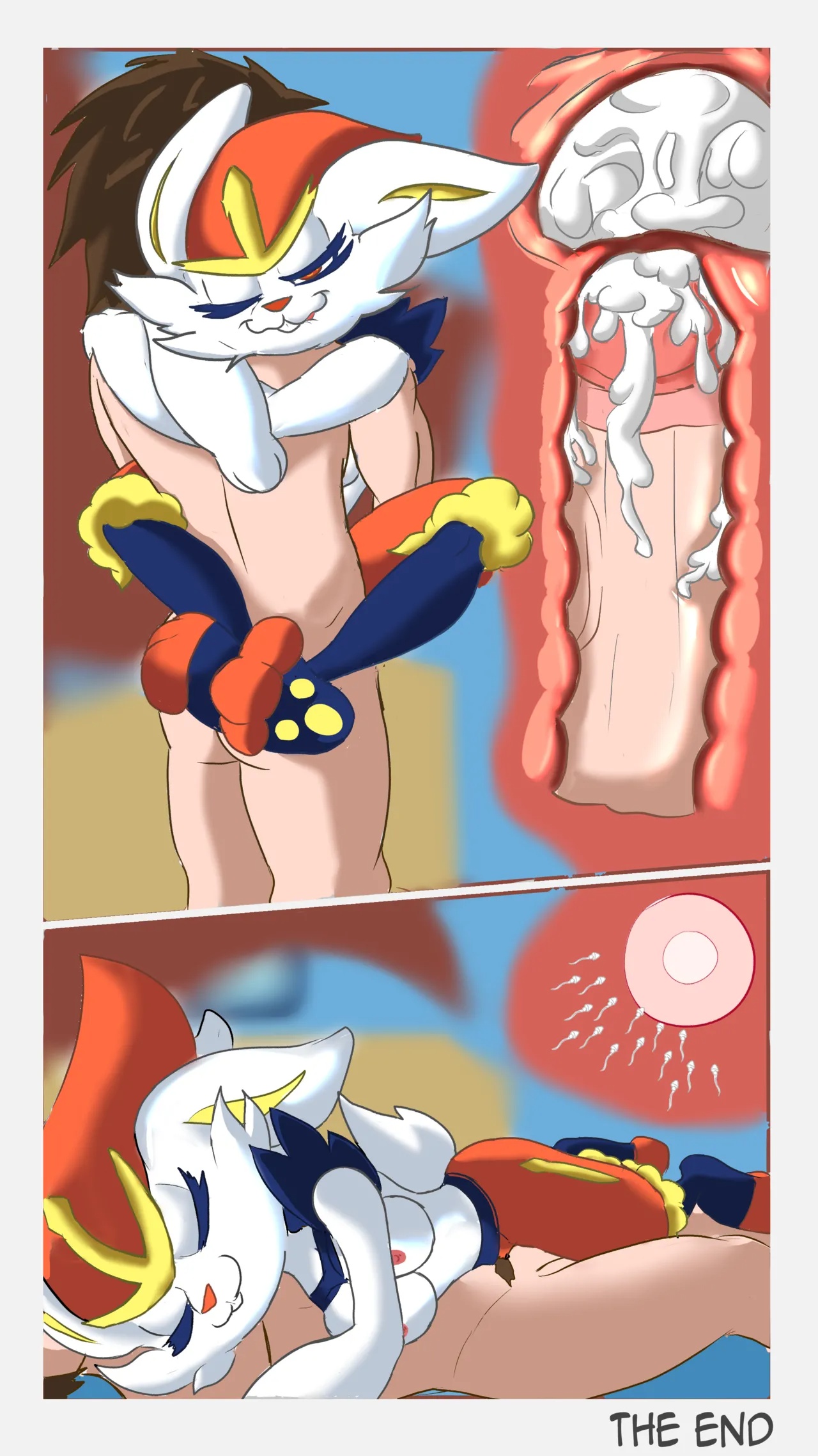 Training with Cinderace: Protein Intake Hentai pt-br 04