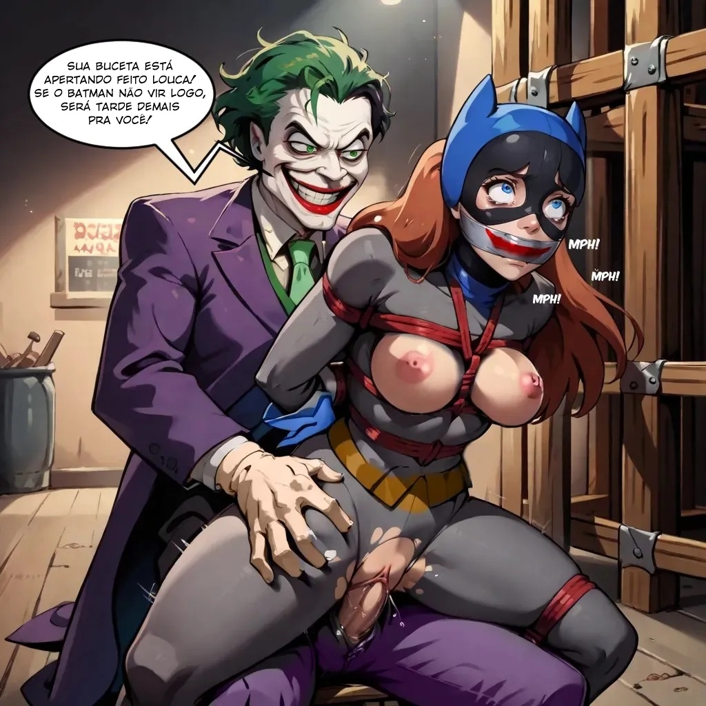 Batgirl And The Joker Hentai pt-br 17