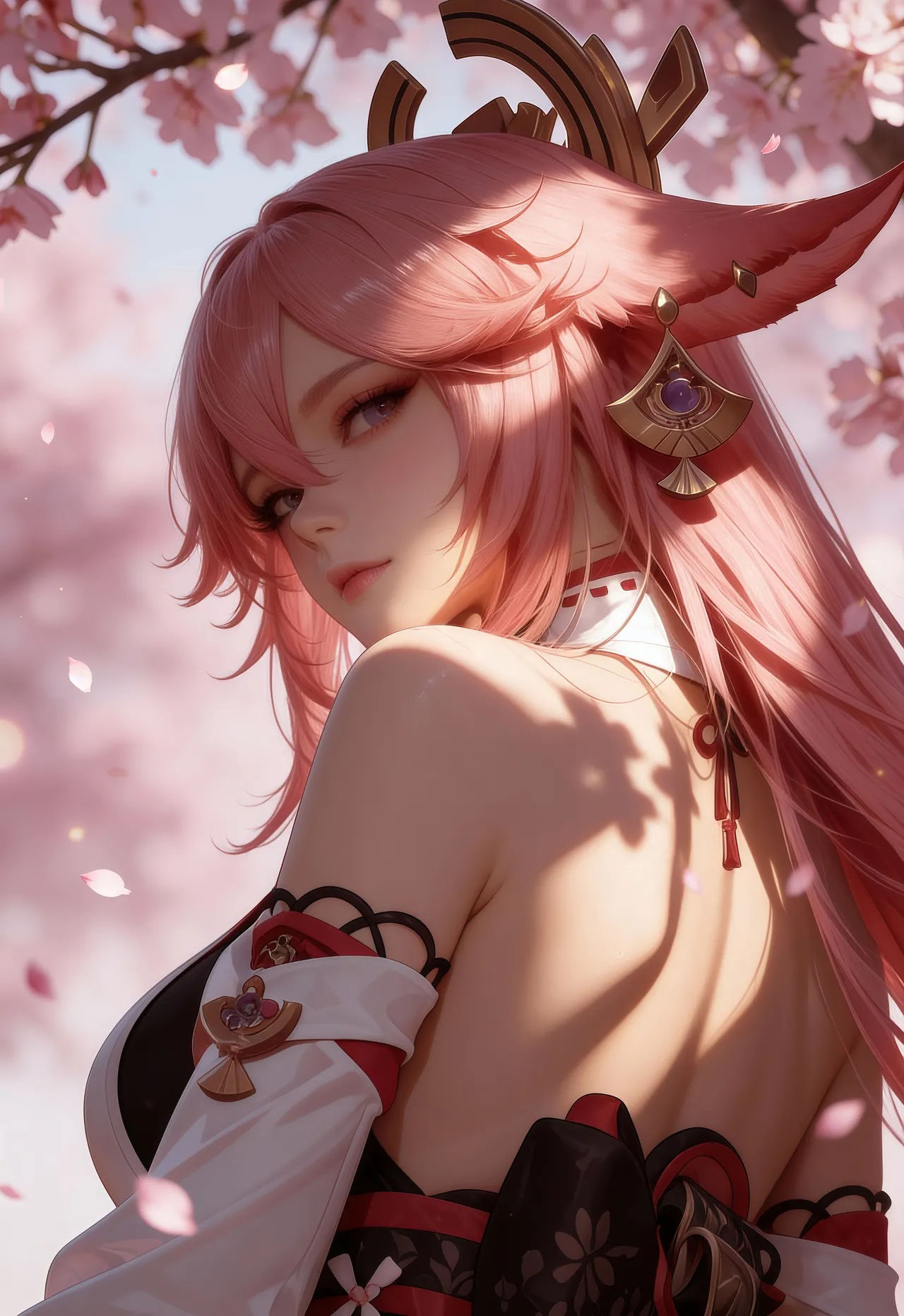 JA043: Yae Miko Cosplay Hentai pt-br 02