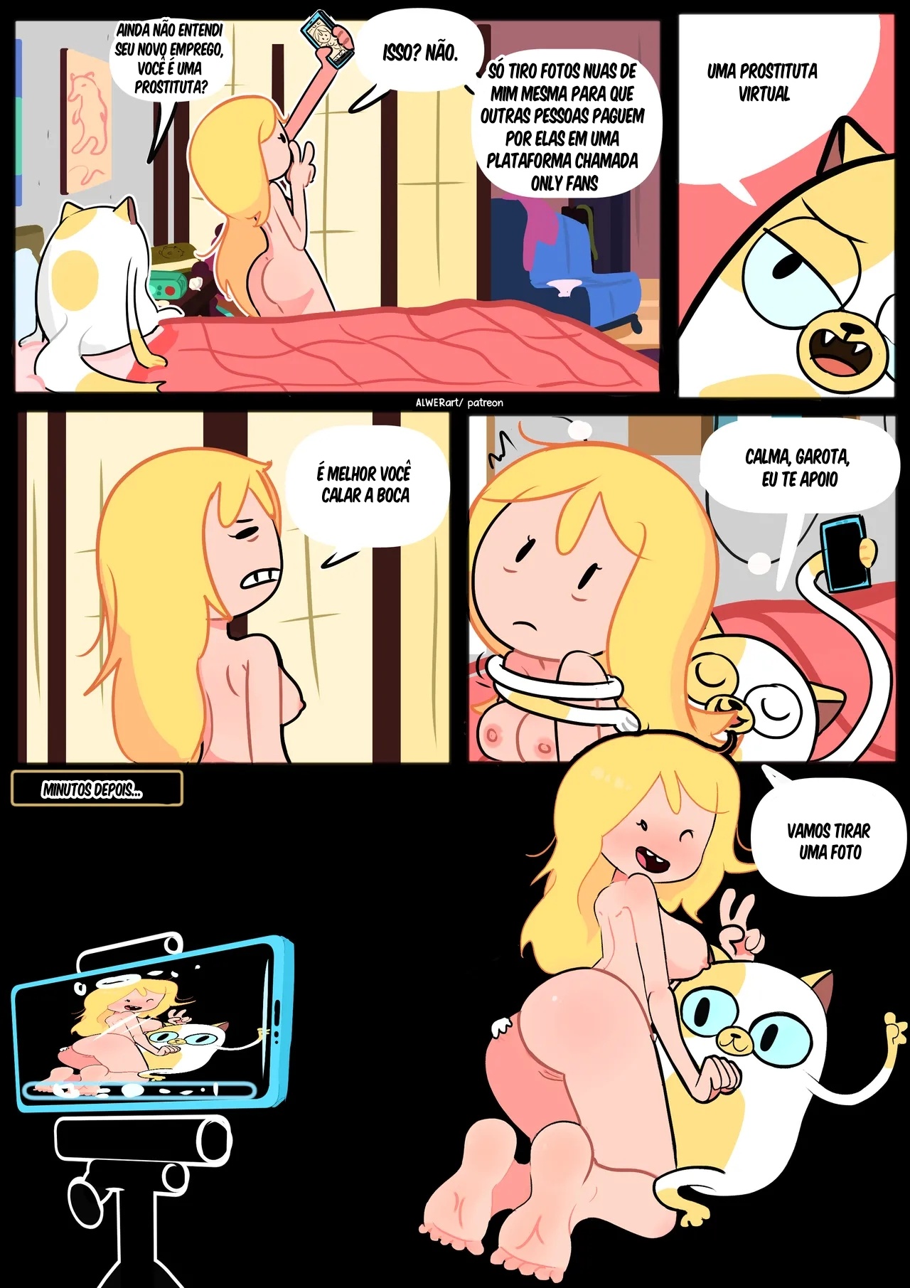 Fionna And Cake: A New Job Hentai pt-br 03