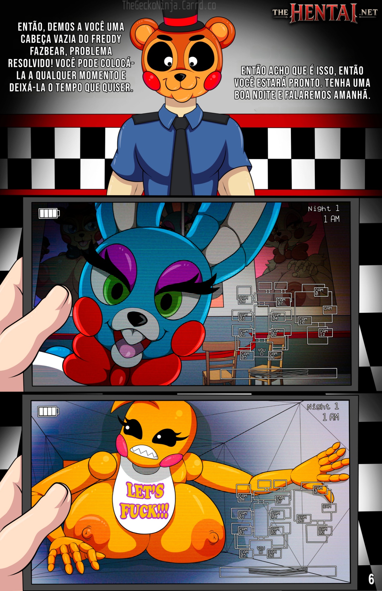 Five Fucks At Freddy's Part 2 Hentai pt-br 07