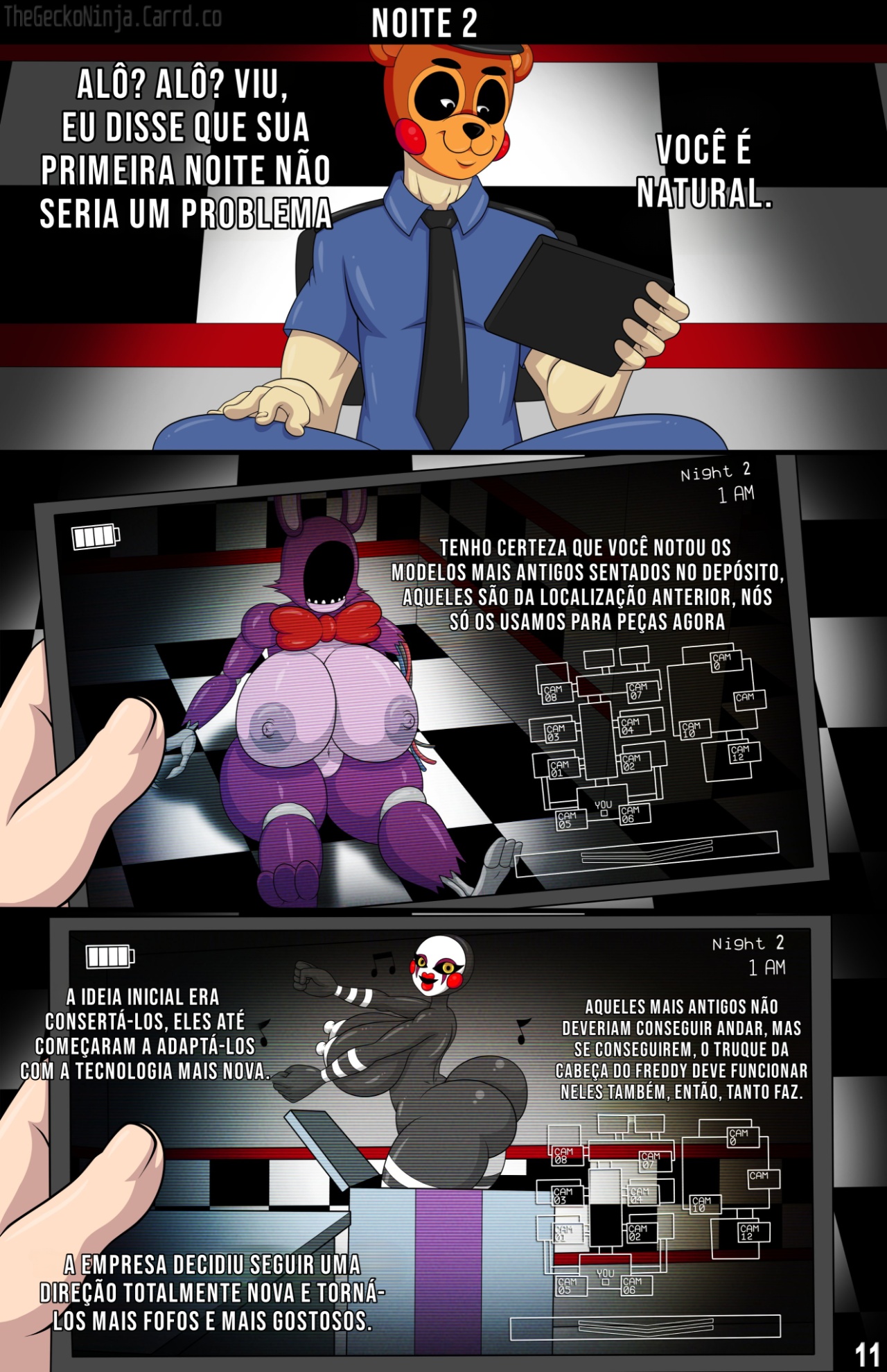 Five Fucks At Freddy's Part 2 Hentai pt-br 12