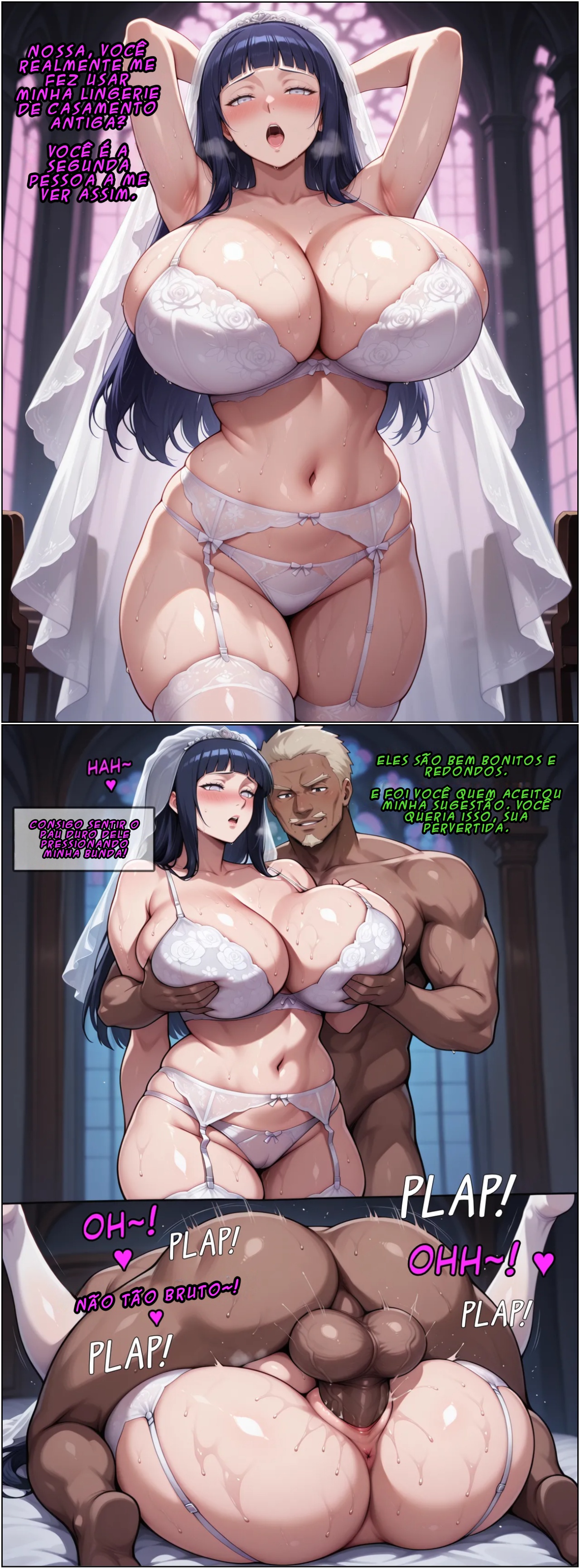 Hinata Hyuga x Raikage NTR Hentai pt-br 21