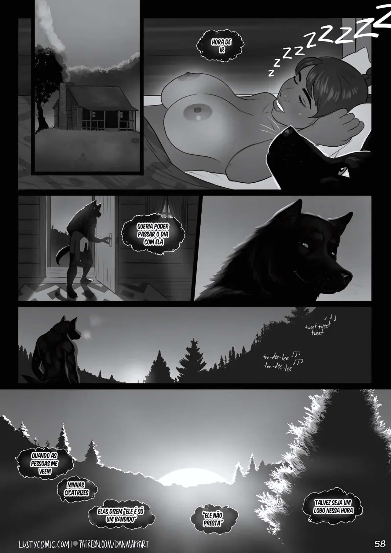 Lusty And The Big Bad Werewolf  Hentai pt-br 56